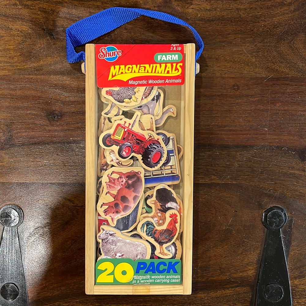 NWT Farm MAGNANIMALS (Magnetic Wooden Animals)